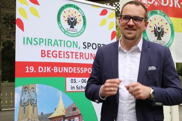 Videopodcast DJK-Bundessportfest mit Oberbürgermeister Peter Reiß