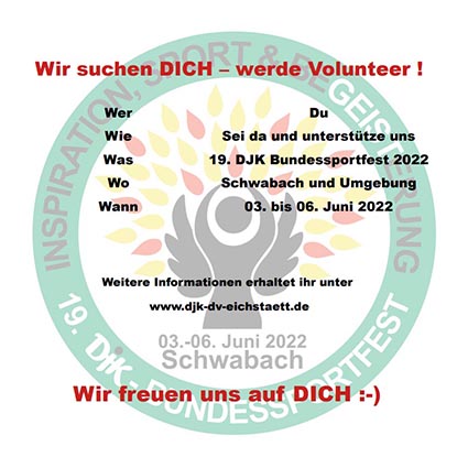 Ausschreibung Volunteer BSF Schwabach 2022